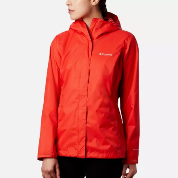 Columbia Jackets & Blazers - Columbia Women's Red Arcadia - OmniTech Rain Jacket